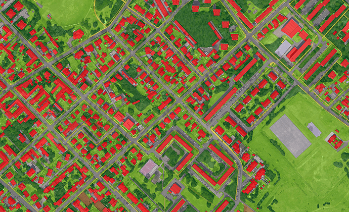 Felszínborítási kategóriák (min. rendelés: 2 km2)