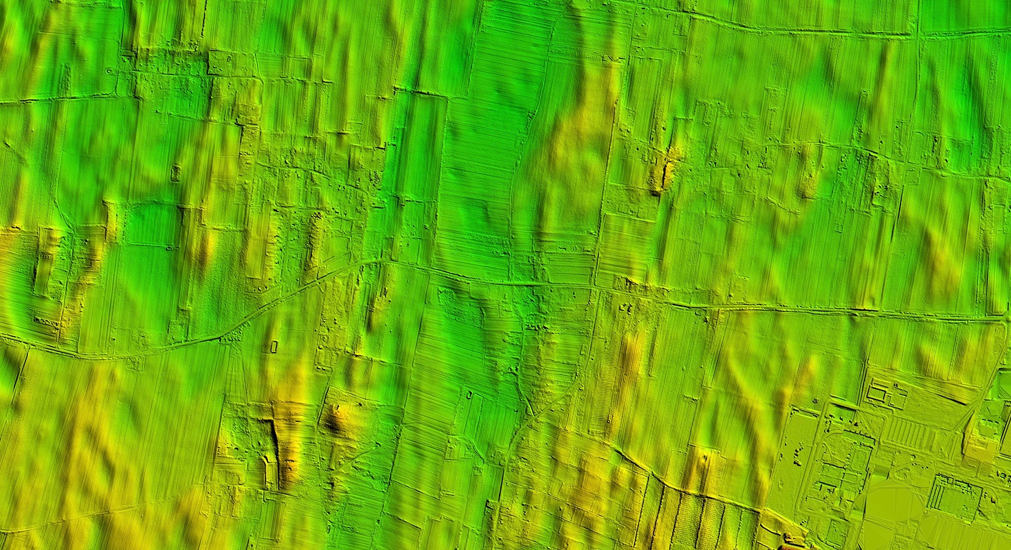 Légi LiDAR alapú domborzatmodell és ortofotó alkalmazása a geofizikai méréseknél